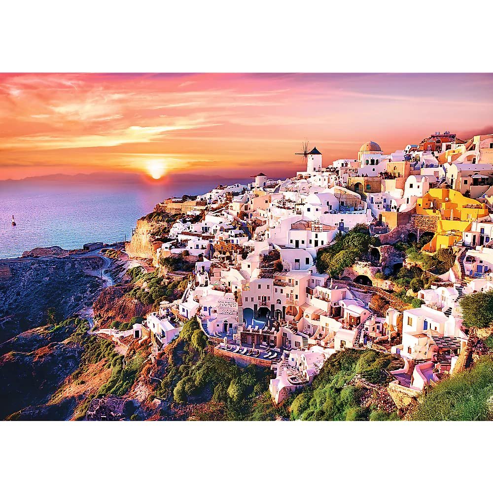 Пазл Trefl Sunset Over Santorini 1000 елементів, фото №2