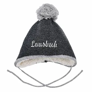 Вязаная детская шапка Bondi Baby Lausbub 91584 Антра Меланж 45 - Фото 1