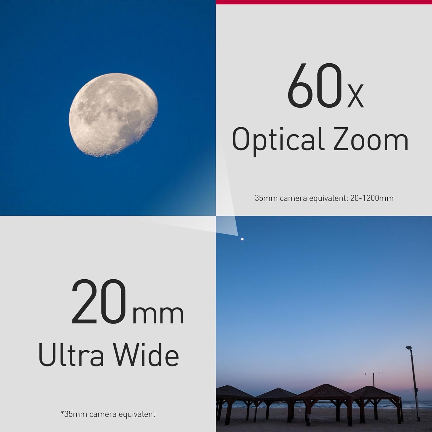 Бридж фотоапарат Panasonic Lumix DC-FZ82D 18.1Мп / CMOS / 4K 30fps / 60Х зум / Wi-Fi / Чорний + об'єктив Panasonic 20-1200 mm F2.8-5.9, фото №6