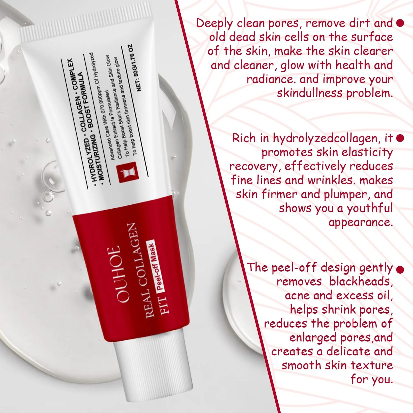 Маска Колагенова Нічна, Real Collagen Fit Mask (2 шт.), фото №5