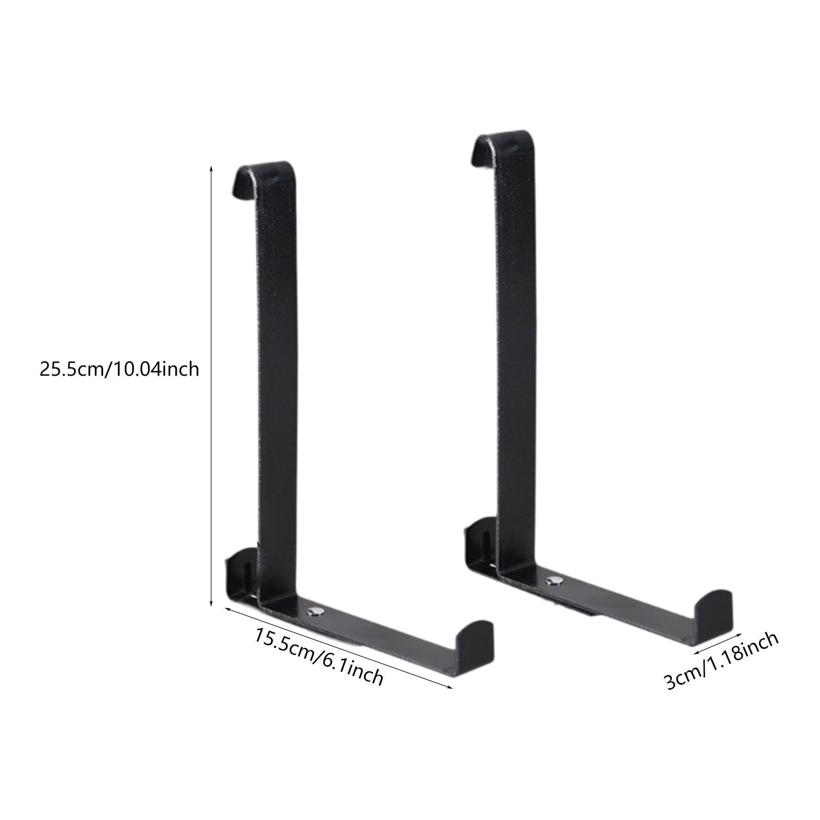 Крючки металлические для балконного ящика 2 шт. Черный, фото №5