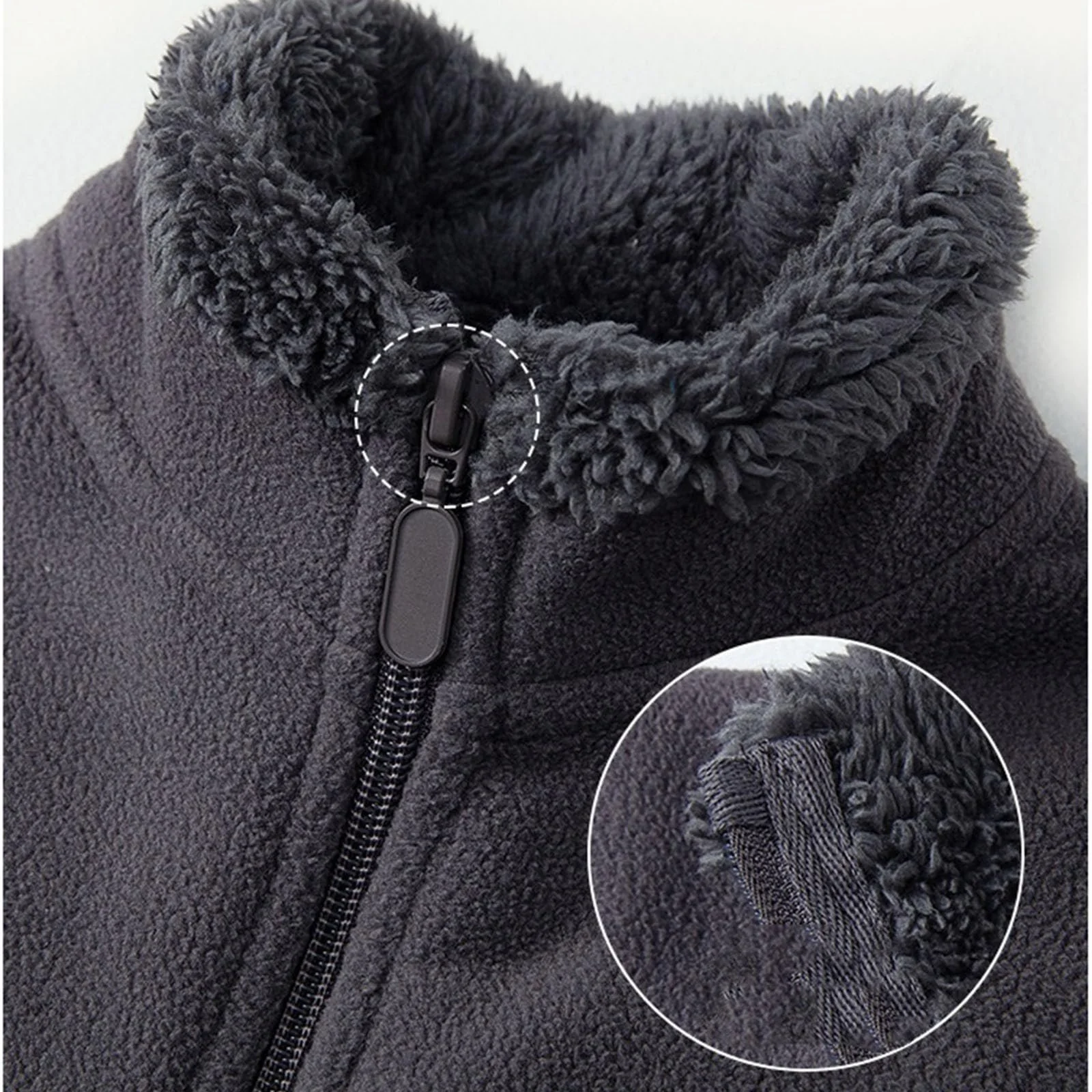 Флисовая куртка Generisch для девочки, теплая зимняя куртка-мишка со стоячим воротником, повседневная куртка для активного отдыха, пушистая флисовая куртка, зимнее пальто, повседневная уютная куртка, мягкая переходная куртка 1-7 лет, фото №2