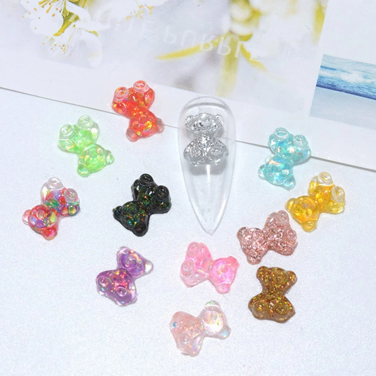 Прикраса для нігтів Ведмідь Symphony FRCOLOR 300 шт., фото №5