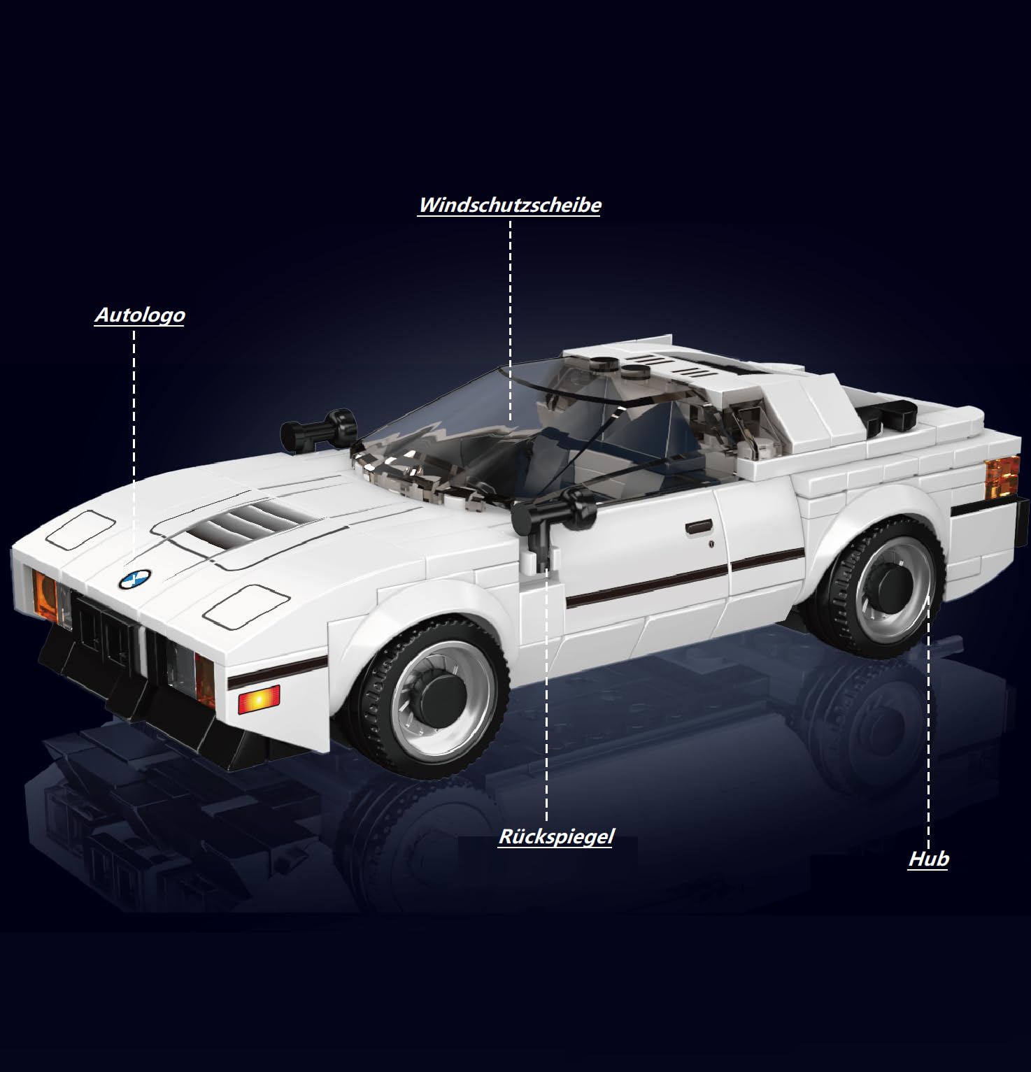Техник Car Kit для Speed Champions 2024 Кубики автомобильная модель с витриной, фото №4