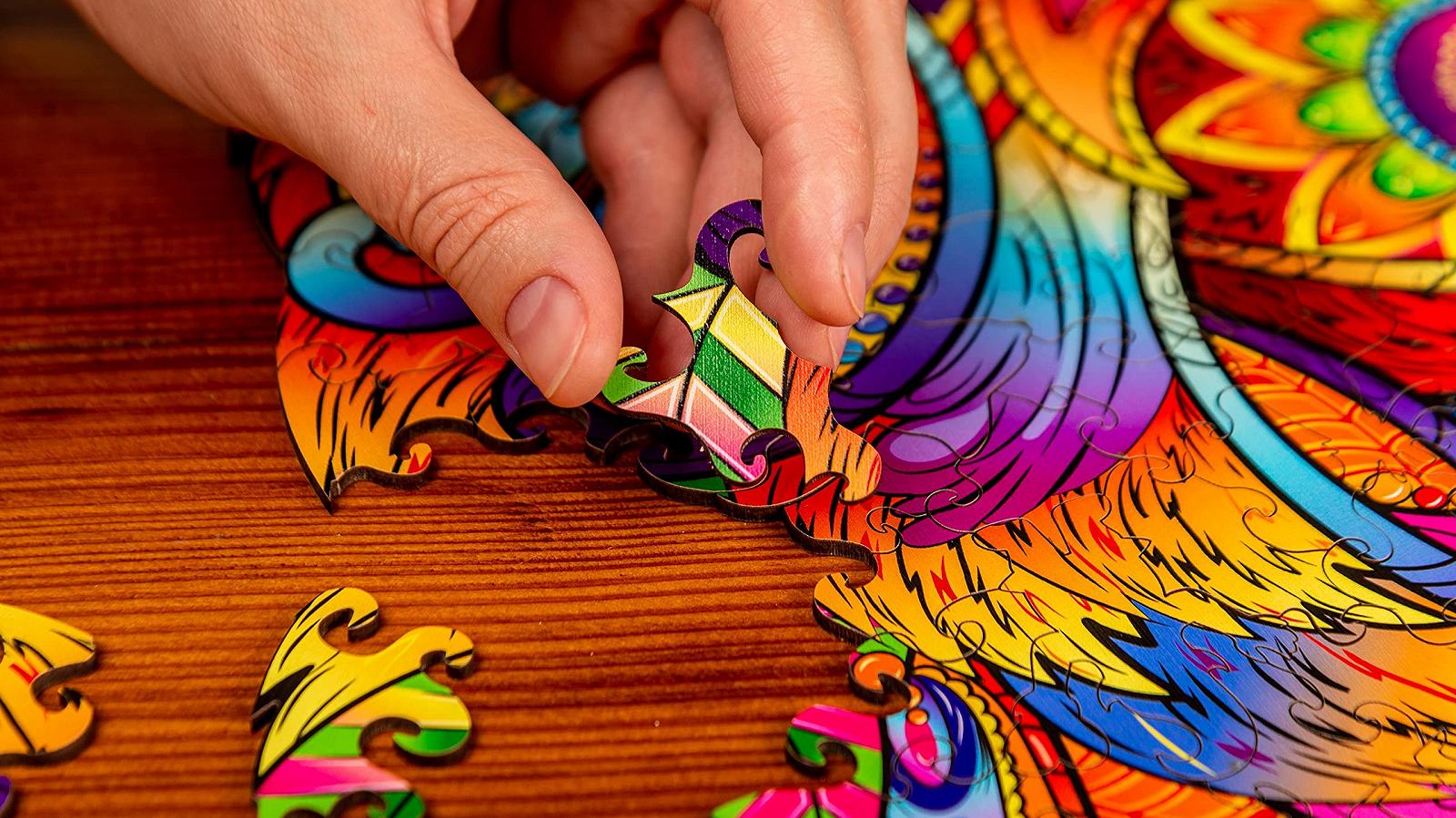 Дерев'яний пазл Tiger 219 деталей King (38 x 34 см), фото №5 Дерев'яний пазл Tiger 219 деталей King (38 x 34 см), фото №5