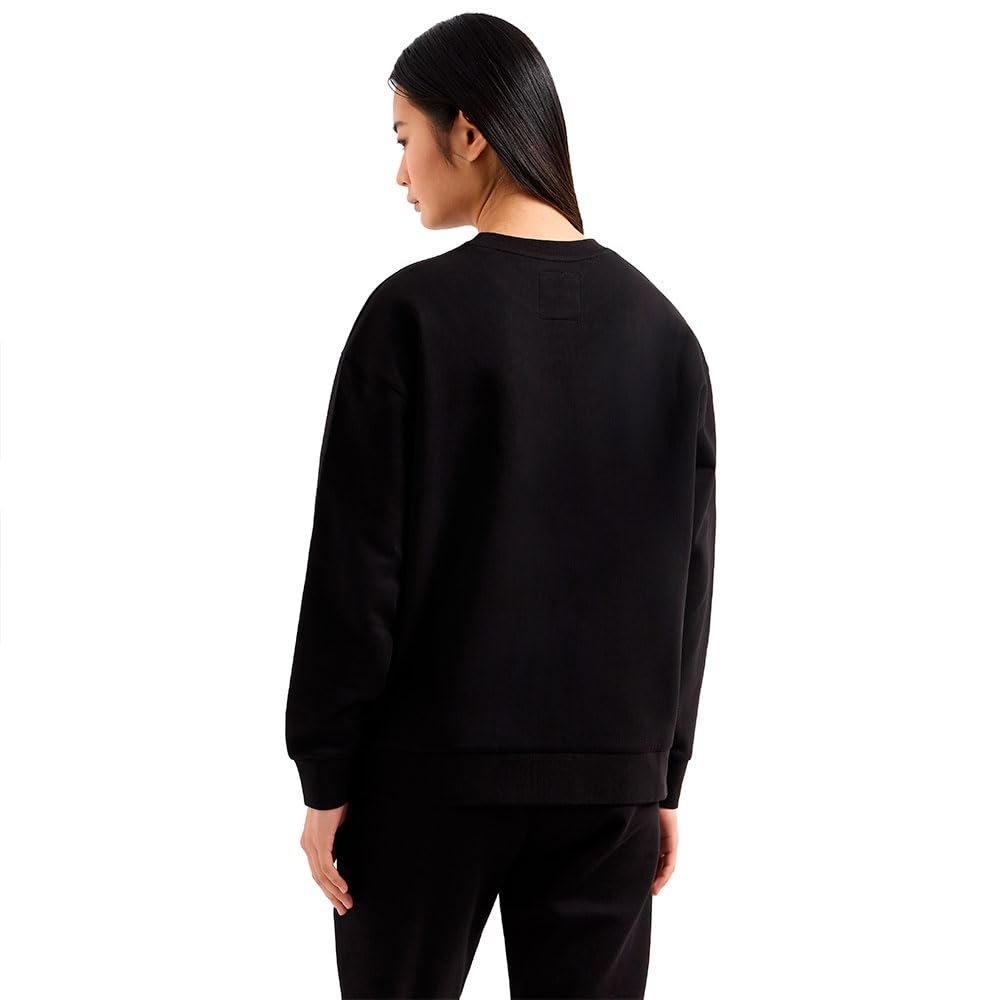 Женский свитшот Armani Exchange Icon Project с вышитым логотипом и круглым вырезом горловины, фото №2