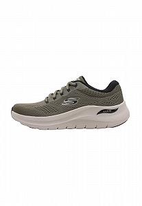 Кроссовки Skechers Arch Fit 2.0 Olive Green Сетка Vegan Washable - Фото 1