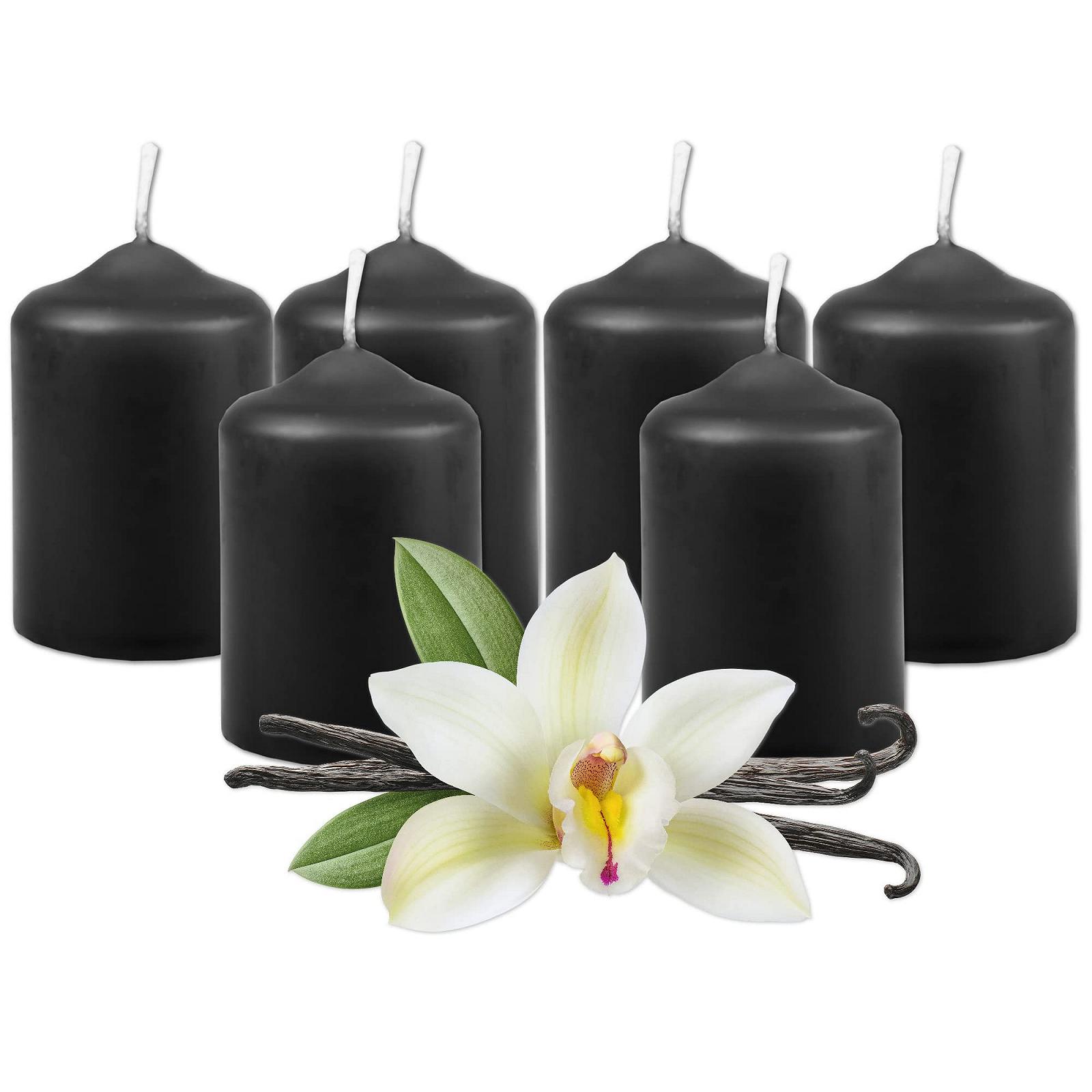 Свічка HS Wax Pillar Black діаметр 4 см × 6 см (упаковка з 6), фото №5 Свічка HS Wax Pillar Black діаметр 4 см × 6 см (упаковка з 6), фото №5