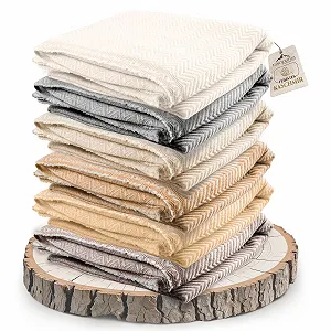 Покривало Yanopurna Кашемір Вручну ткана Покривало з 100% кашемірової вовни для дивана - 135 x 270 см - Фото 1