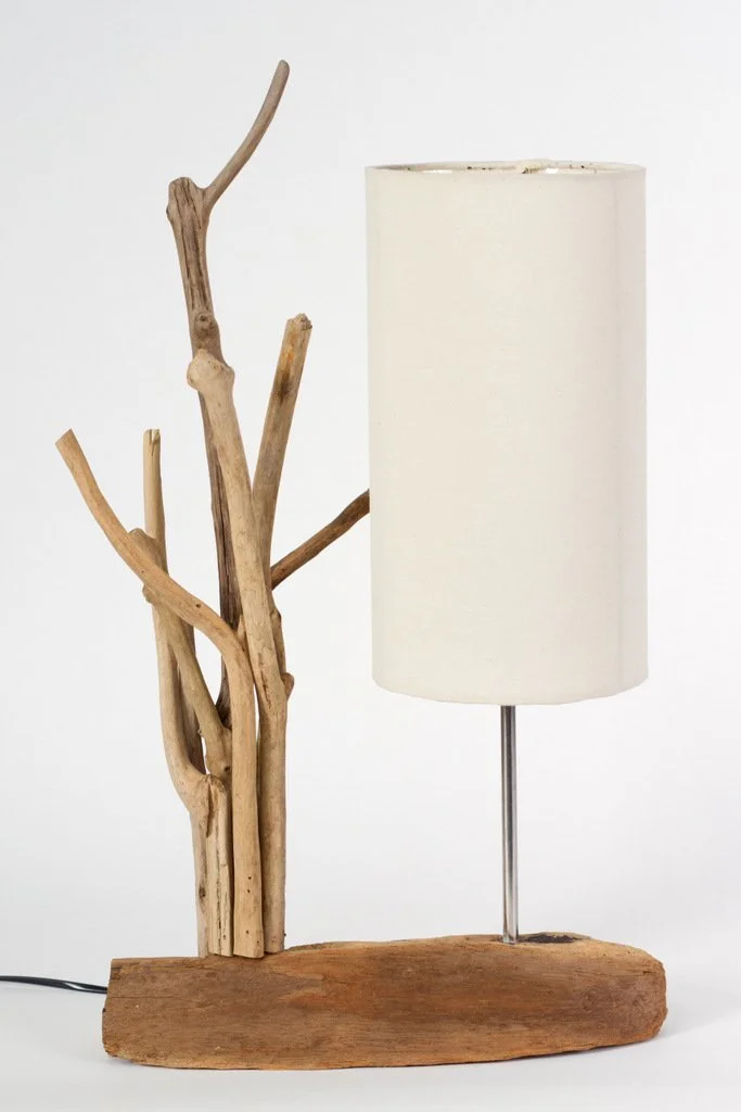 Настільна лампа HDmirrorR Werterhalt Madura Дрифтвуд Бавовна Ручна робота, фото №5