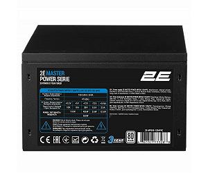 2E Блок живлення Master Power 550W 80 White 120мм 1xMB 24pin(20+4), 1xCPU 8pin(4+4), 3xMolex 5xSATA 2xPCIe 8pin(6+2) - Фото 1