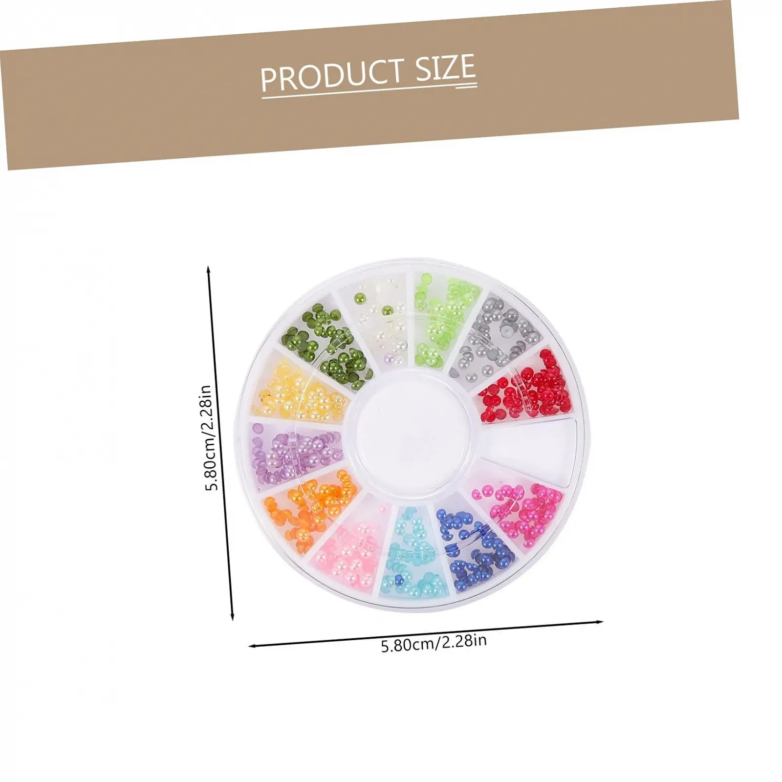 Housoutil та набір плоских задників 200 штук Білі напівкруглі смоляні прикраси, фото №3