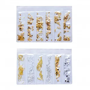 Металлическое украшение для ногтей Бантик Металл Сердце Металл Части Маникюр DIY 3D - Фото 1