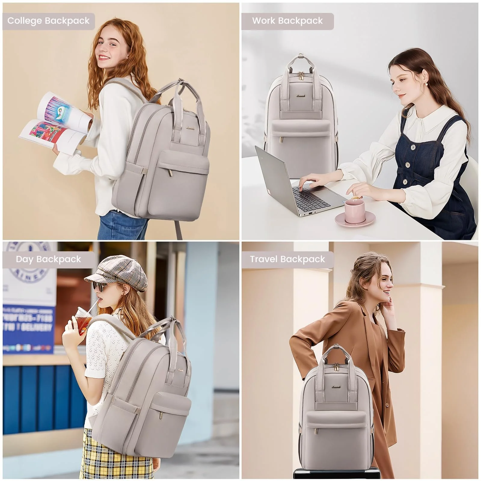 Рюкзак для ноутбука LOVEVOOK School 17.3 inch Waterproof A-taro grey, фото №6 Рюкзак для ноутбука LOVEVOOK School 17.3 inch Waterproof A-taro grey, фото №6