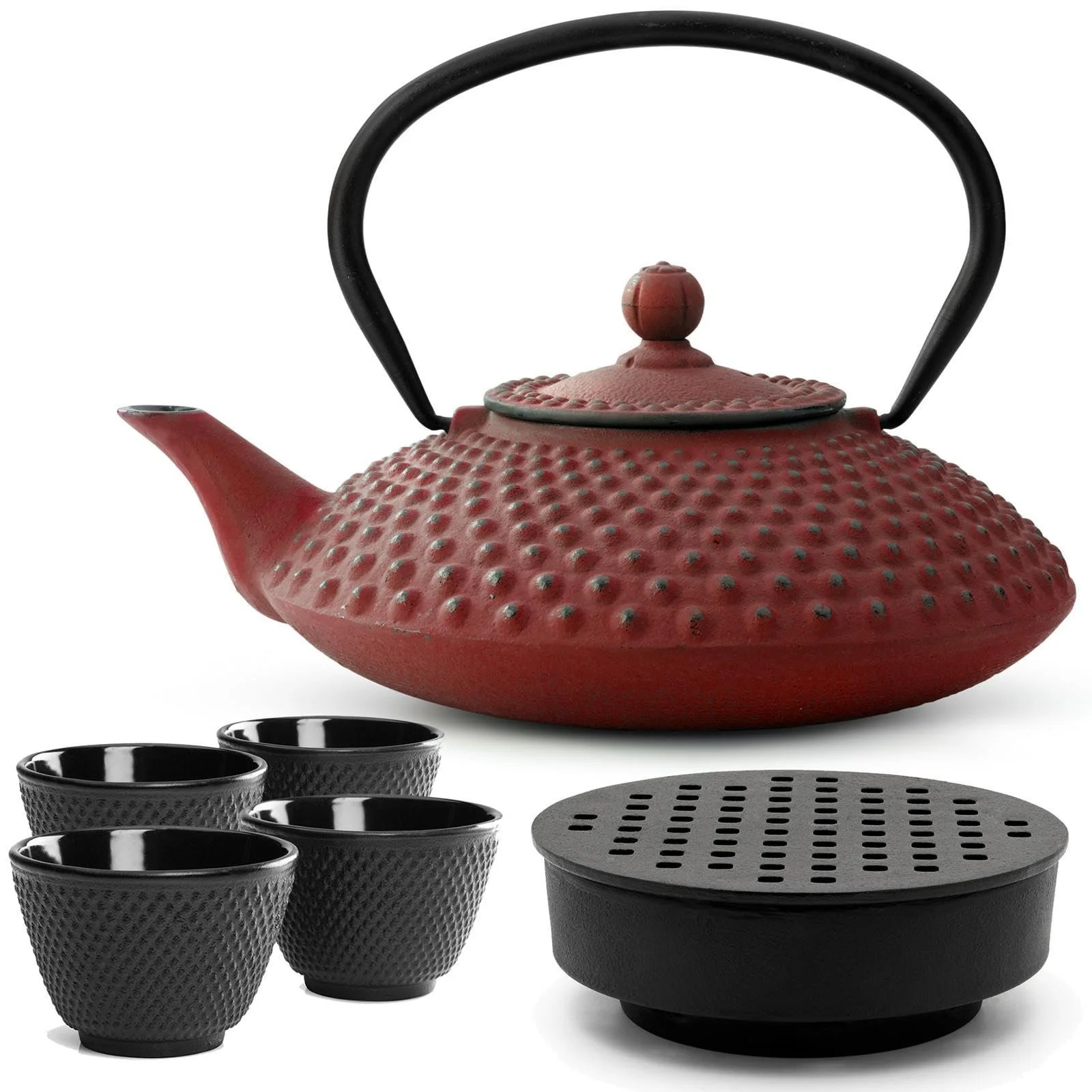 Чайник-заварник Bredemeijer Чавунний 1250 мл Червоний, фото №1