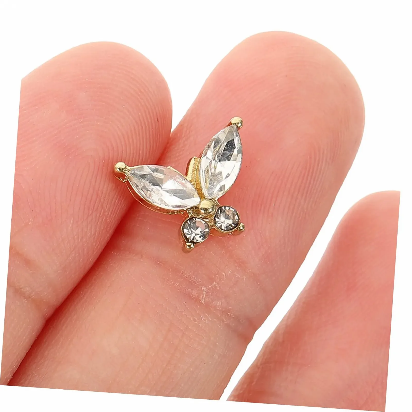 Украшения для ногтей Бабочки FRCOLOR 40шт, фото №3