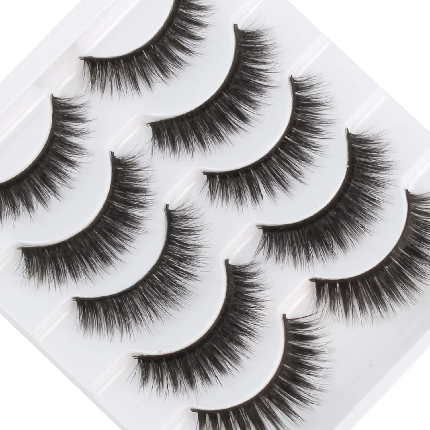 Набір з 5 пар накладних вій / Натуральний вигляд / 6D / Набір натуральних вій / Ручна робота / Багаторазові, фото №2