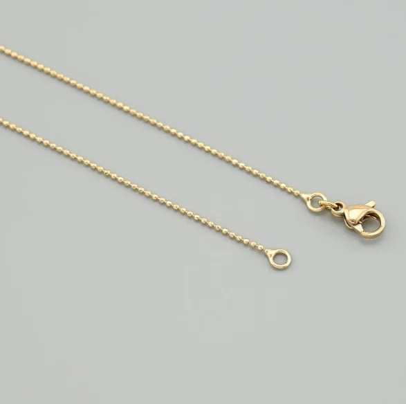 Позолоченная цепочка на шею, женская, 60 см, фото №2