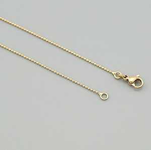 Ланцюжок позолочений на шию, жіночий, 60 см synthetic.ua - Фото 1