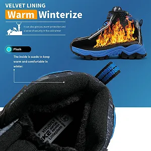 Черевики ASHION Зимові дитячі середні снігові утеплені synthetic.ua - Фото 1