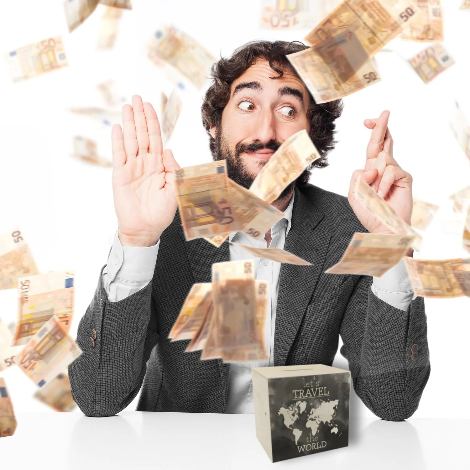 Скарбничка Wooden Money Box World Map "Let's Travel The World", фото №7