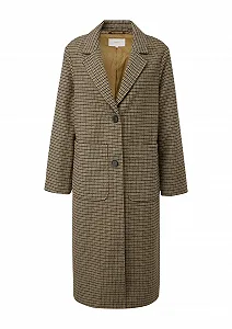 Пальто s.Oliver Картатий Змішана вовна - Фото 1