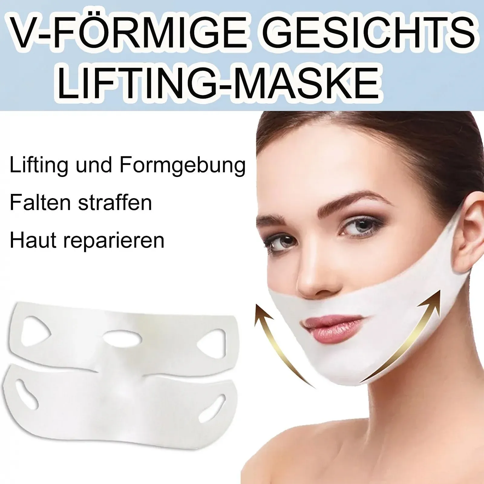 Маска для лица V-line, маска для подтяжки подбородка V Line Double Chin Firming, маска для лифтинга V Line, маска для подбородка, маска для лица V Shape для двойного подбородка, средство для подтяжки, против морщин, фото №3 Маска для лица V-line, маска для подтяжки подбородка V Line Double Chin Firming, маска для лифтинга V Line, маска для подбородка, маска для лица V Shape для двойного подбородка, средство для подтяжки, против морщин, фото №3