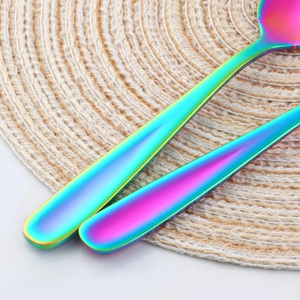 Ложка чайна з нержавіючої сталі Rainbow, 13.5 см / 5.3 дюйми, фото №6