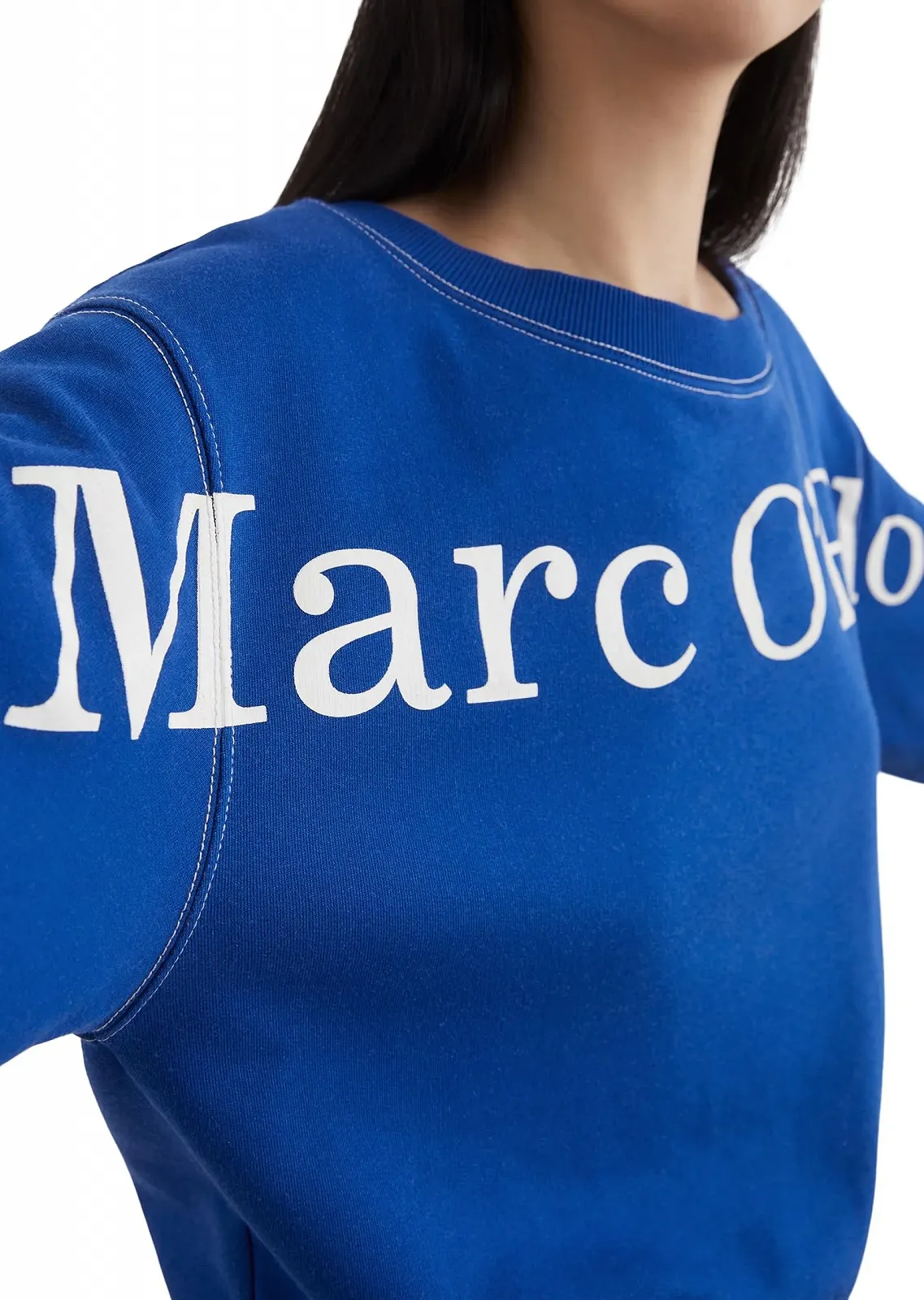 Женский свитшот Marc O'Polo из органического хлопка с вырезом лодочкой, фото №2 Женский свитшот Marc O'Polo из органического хлопка с вырезом лодочкой, фото №2