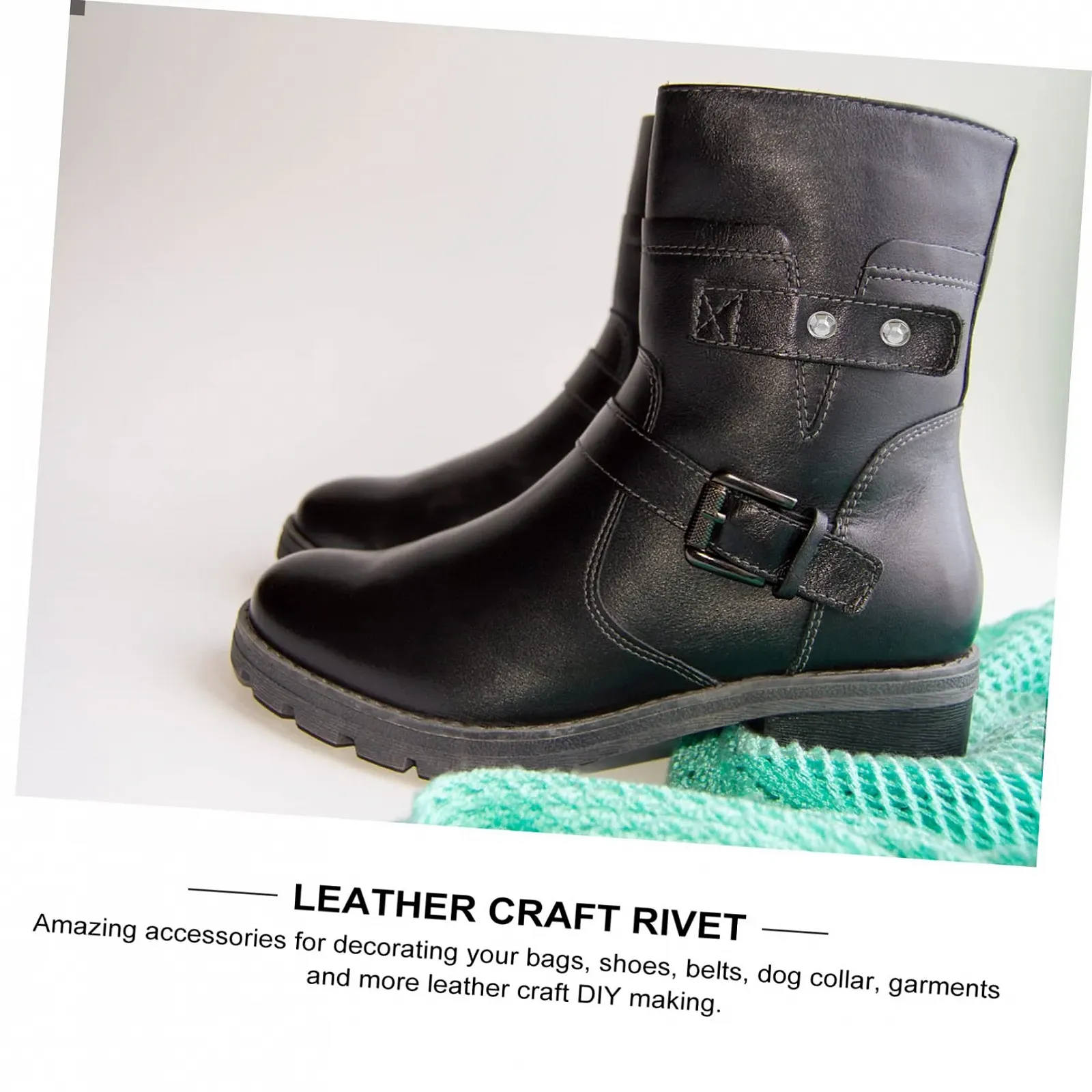 Заклепки Hohopeti Круглі, 600 шт, блискучі, для та аксесуарів, сплав, фото №3