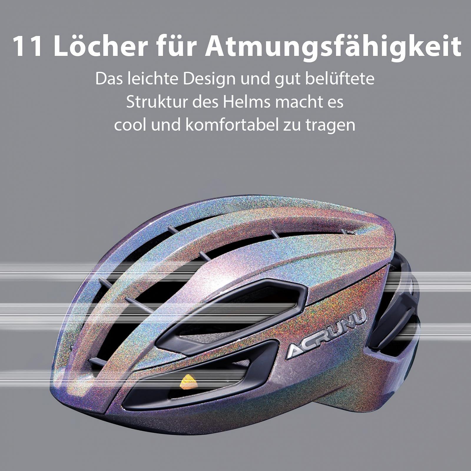 Шолом ACRUNU MTB з магнітною застібкою FIDLOCK, технологією Ionic+, 11 вентиляційними отворами, регульований, фото №8