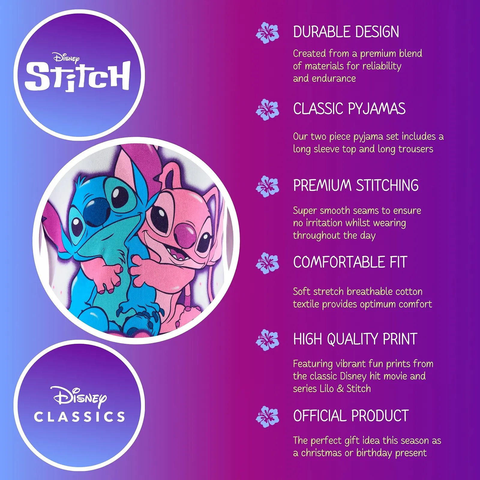 Піжама Disney Stitch and Angel для дівчат, м’яка бавовняна піжама, фото №8 Піжама Disney Stitch and Angel для дівчат, м’яка бавовняна піжама, фото №8