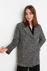 Классическое пальто TRENDYOL Regular Черный synthetic.ua - Фото 1