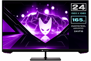 Монітор 24" Oversteel Krypto Gaming NAT-OV-KR24VF16 Full HD VA 165 Гц - Фото 1