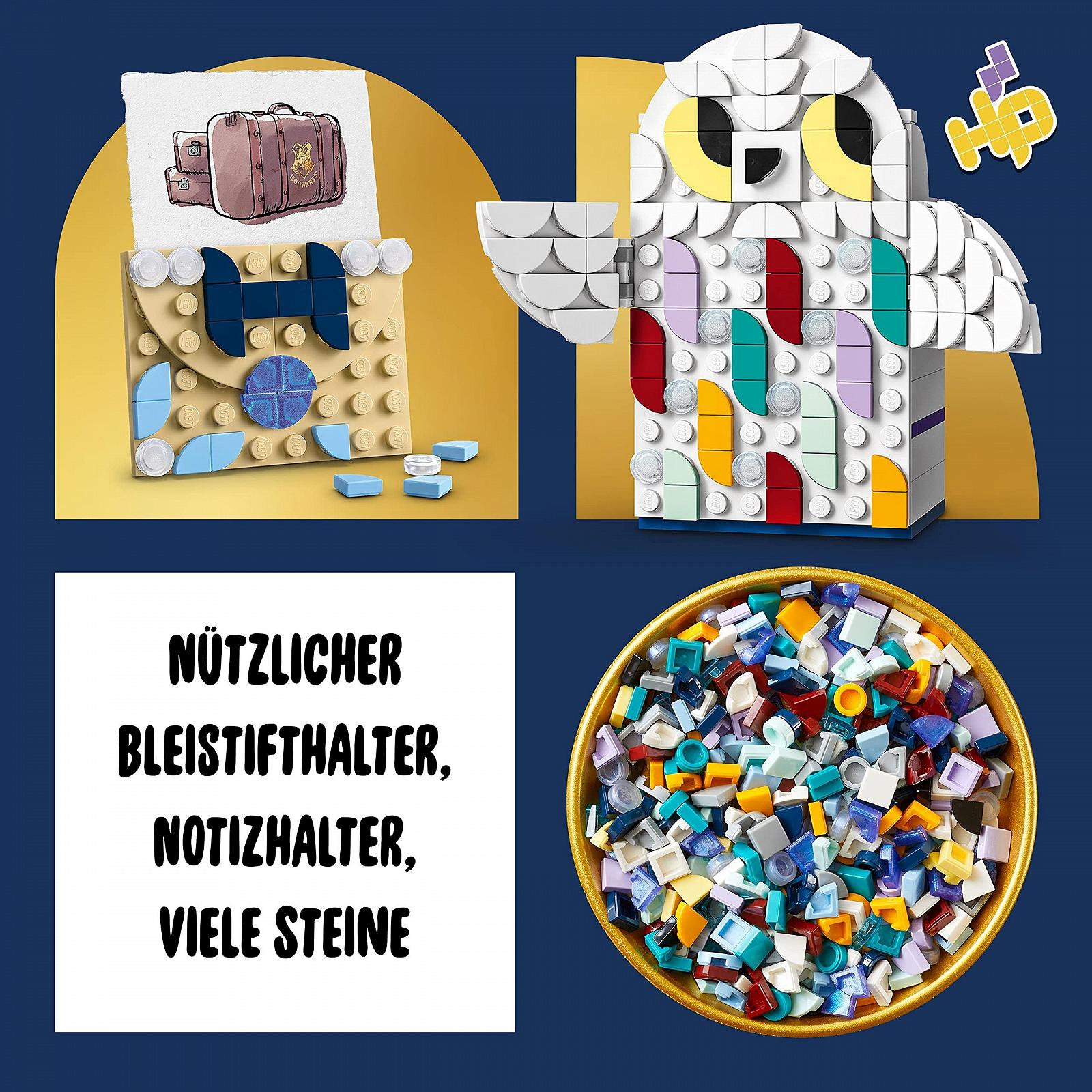 Конструктор LEGO DOTS 41809 Hedwig Пенал для олівців Harry Potter, фото №6
