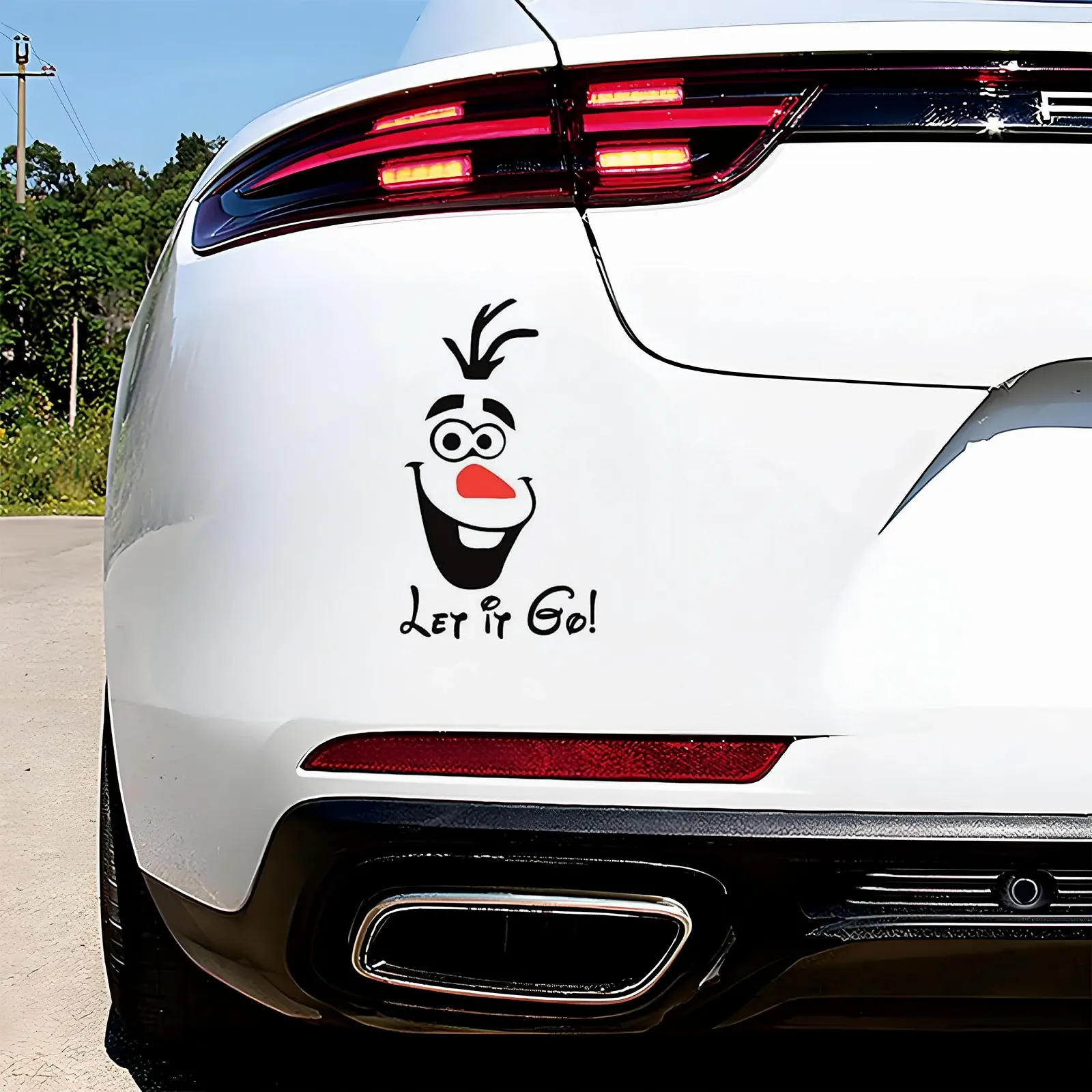 Наклейка Frozen Elsa Olaf Let It Go 15 x 25 см 2 шт., фото №4