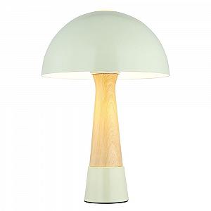 Настільна лампа Nowa LED під дерево ретро гриб метал 7 Вт 806 лм тепле біле світло 25 x 36.5 см зелена - Фото 1