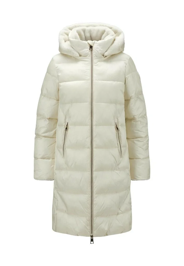 Жіноче зимове стьобане пальто MILESTONE MSMiranda зі знімним капюшоном і штучним хутряним коміром, фото №1 Жіноче зимове стьобане пальто MILESTONE MSMiranda зі знімним капюшоном і штучним хутряним коміром, фото №1