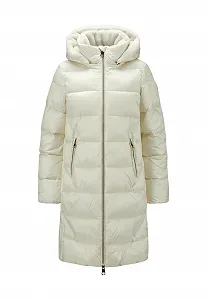 Жіноче зимове стьобане пальто MILESTONE MSMiranda зі знімним капюшоном і штучним хутряним коміром - Фото 1
