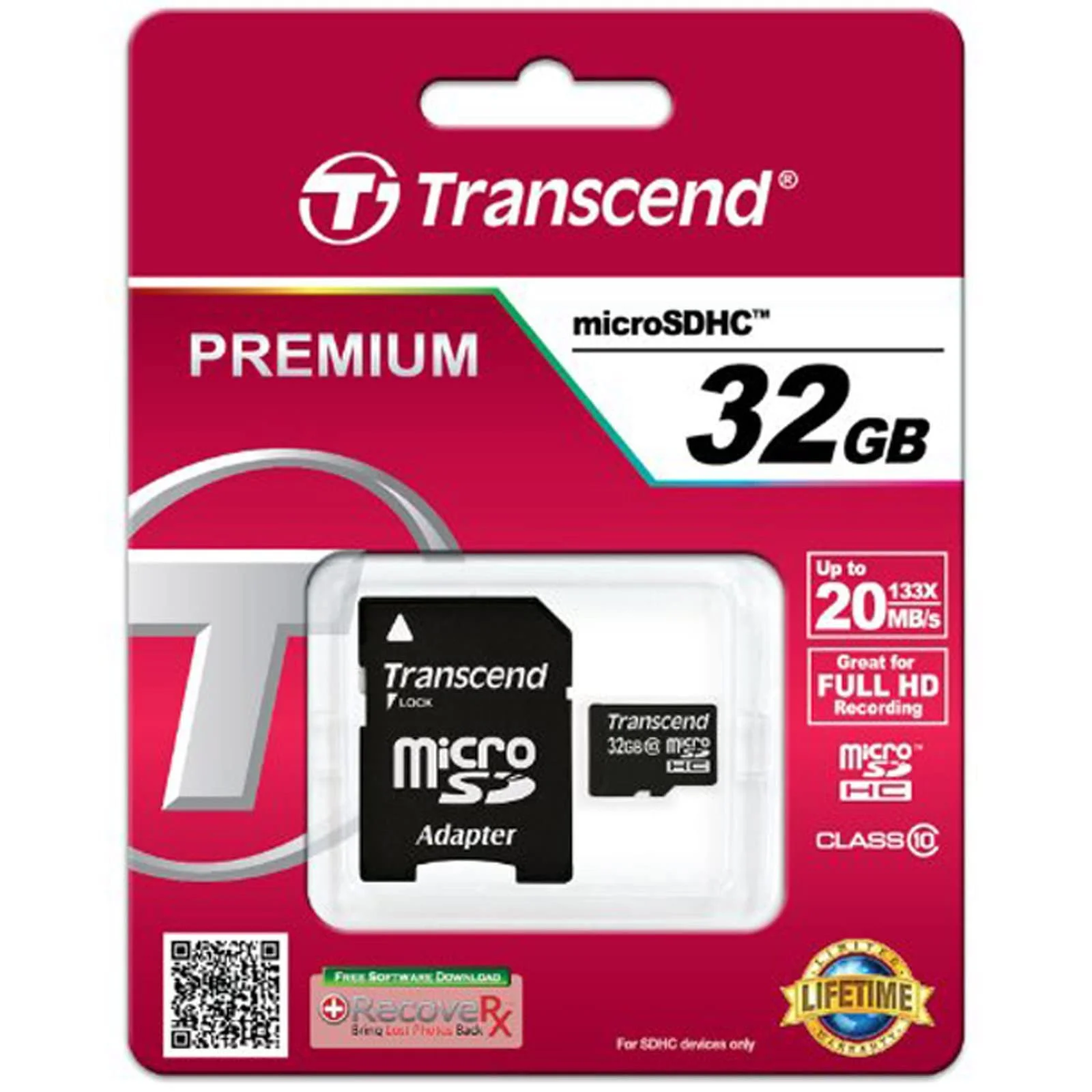 Карта памяти Transcend TS32GUSDHC10 MicroSDHC Class 10 с адаптером 32 ГБ, фото №3 Карта памяти Transcend TS32GUSDHC10 MicroSDHC Class 10 с адаптером 32 ГБ, фото №3