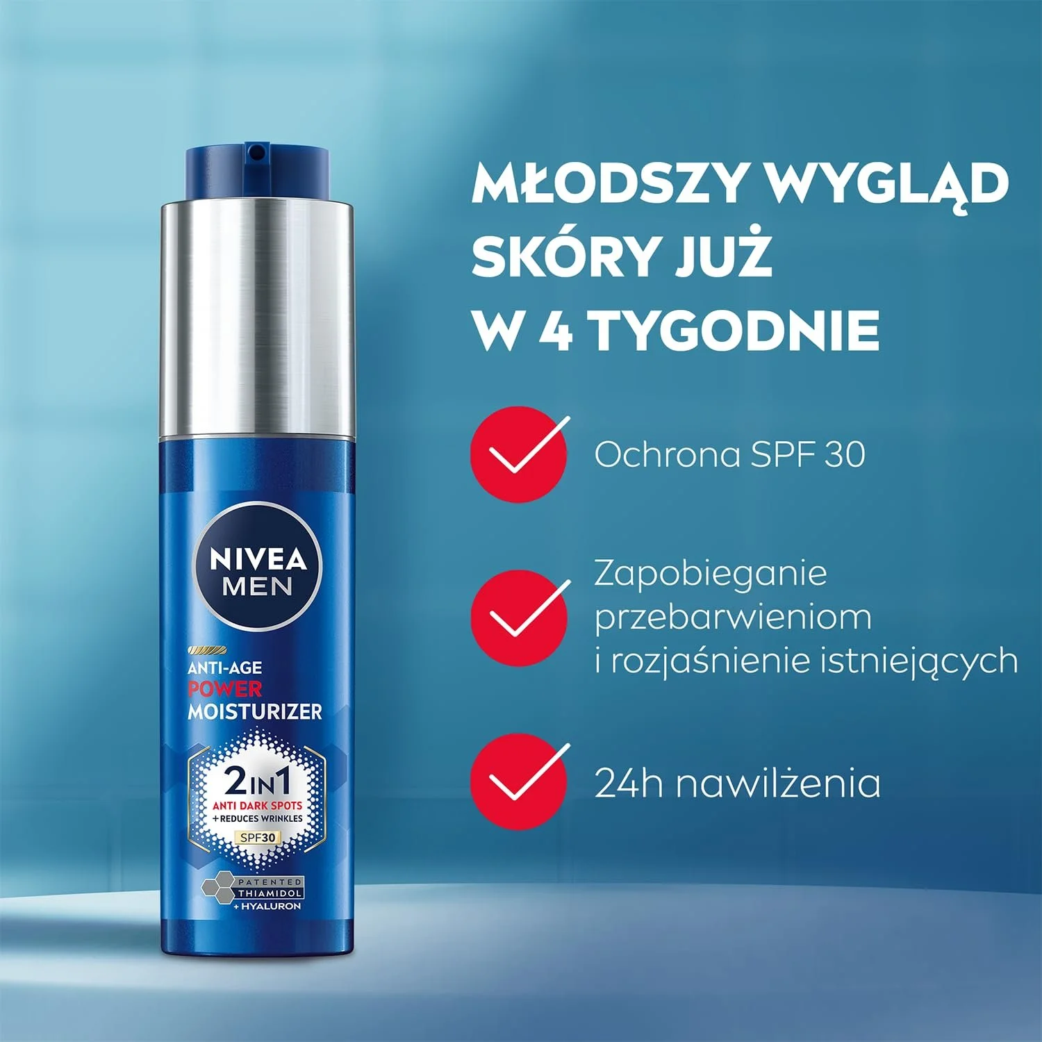 Зволожувальний крем NIVEA MEN Anti-Age 2-in-1 Power SPF 30 50 мл, фото №2 Зволожувальний крем NIVEA MEN Anti-Age 2-in-1 Power SPF 30 50 мл, фото №2