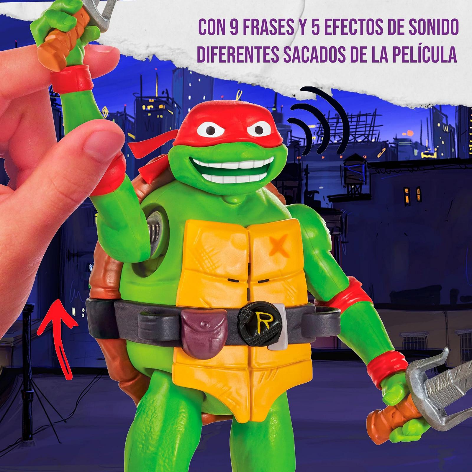 Фигурка Ninja Turtles Рафаэль 15 см с оружием и электронными функциями, фото №5