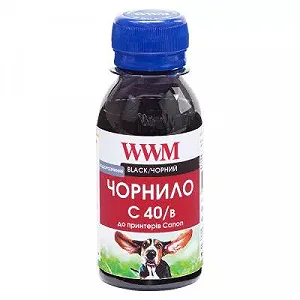 Чернила WWM Canon PG-40Bk/PG-50Bk/PGI-5Bk Black 100г (C40/B-2) - Фото 1
