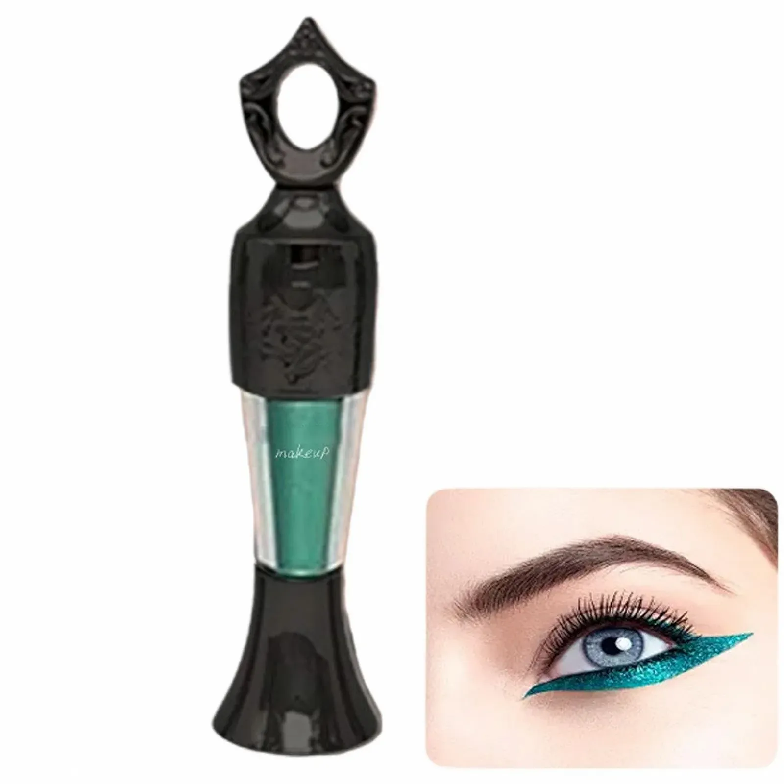 Підводка для очей у порошку Natural Arabic, водостійка, інтенсивний колір, фото №6