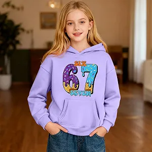 Дівчачий худі з принтом морозива, м'який повсякденний synthetic.ua - Фото 1