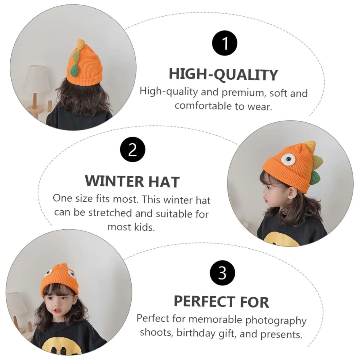 Вовняна шапка Дитяча тепла, фото №3