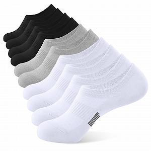 Женские носки для кроссовок, 5 пар невидимых носков, хлопковые нескользящие силиконовые полоски, низкие повседневные носки для женщин - Фото 1