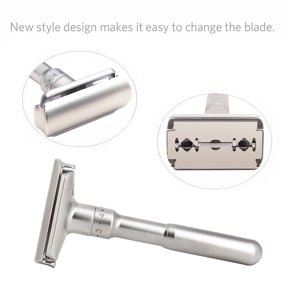 Безопасная бритва RZ700 Adjustable Silver, фото №2 Безопасная бритва RZ700 Adjustable Silver, фото №2