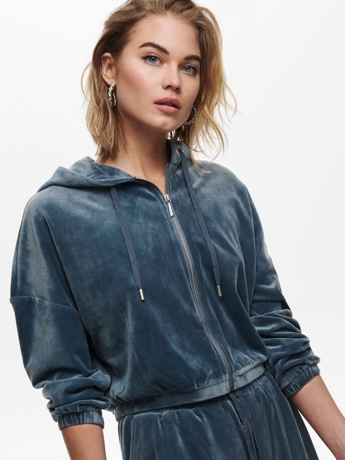 Худі ONLLAYA L/S ZIP HOOD 15231363 Blue Mirage ONLY Синій L, фото №2