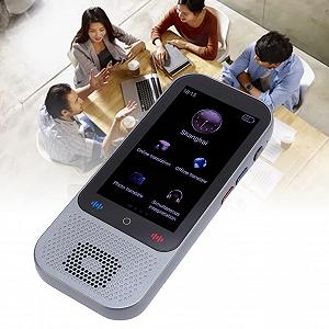 Переводчик Sorandy Smart 1 ГБ + 8 ГБ с 3-дюймовым сенсорным экраном, поддержка 138 языков в автономном и онлайн-режиме, перевод в реальном времени, идеально подходит для путешествий, учебы, покупок synthetic.ua - Фото 1